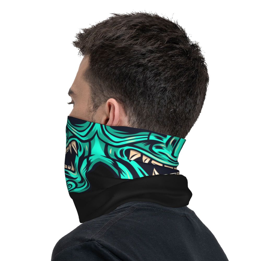 Oni Demon Bandana Neck Gaiter Windproof Face Scarf Cover