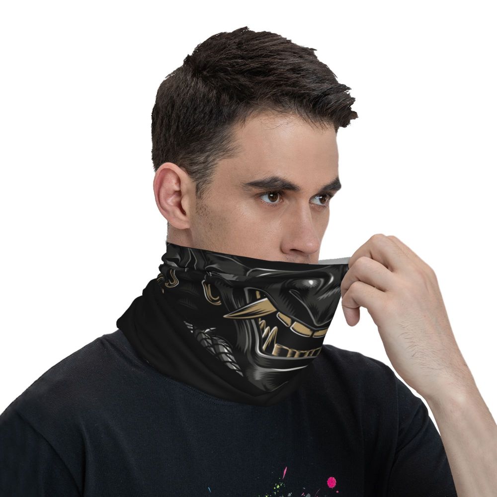 Oni Demon Bandana Neck Gaiter Windproof Face Scarf Cover