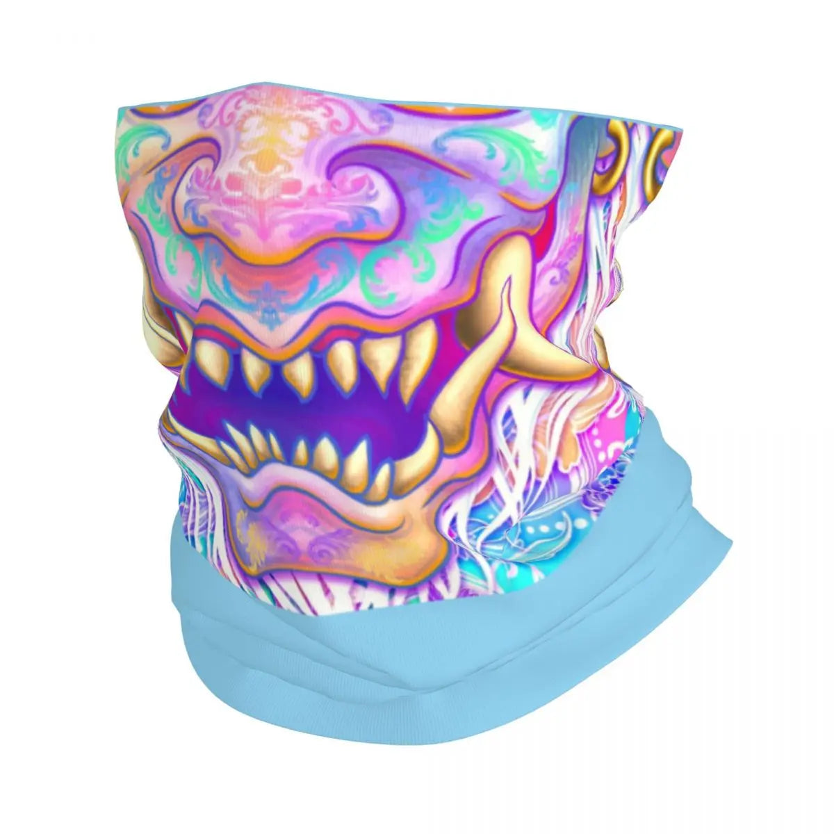 Oni Demon Bandana Neck Gaiter Windproof Face Scarf Cover