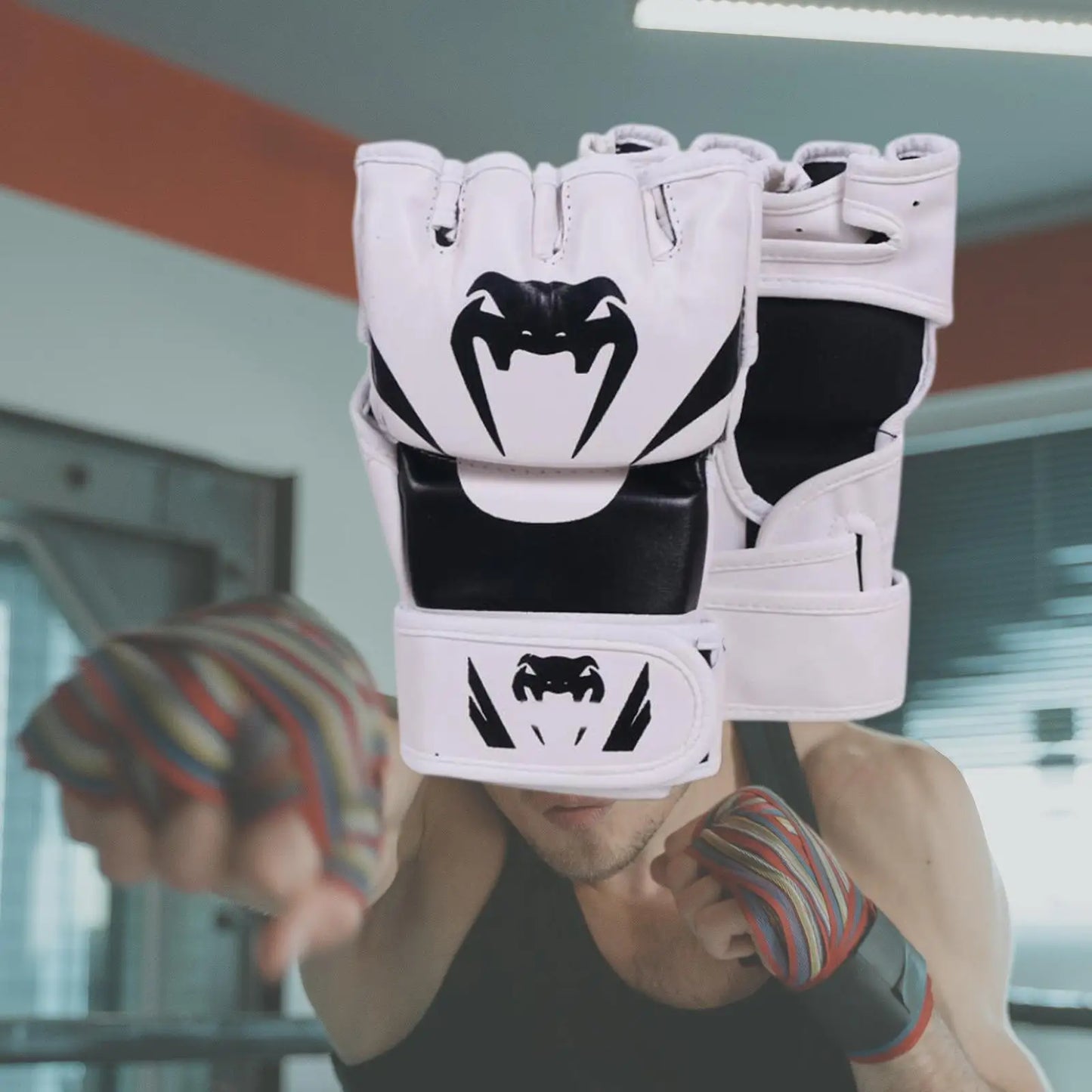 Mma Gloves Sparring Gear Kickboxing Gloves 4 oz. Half Finger