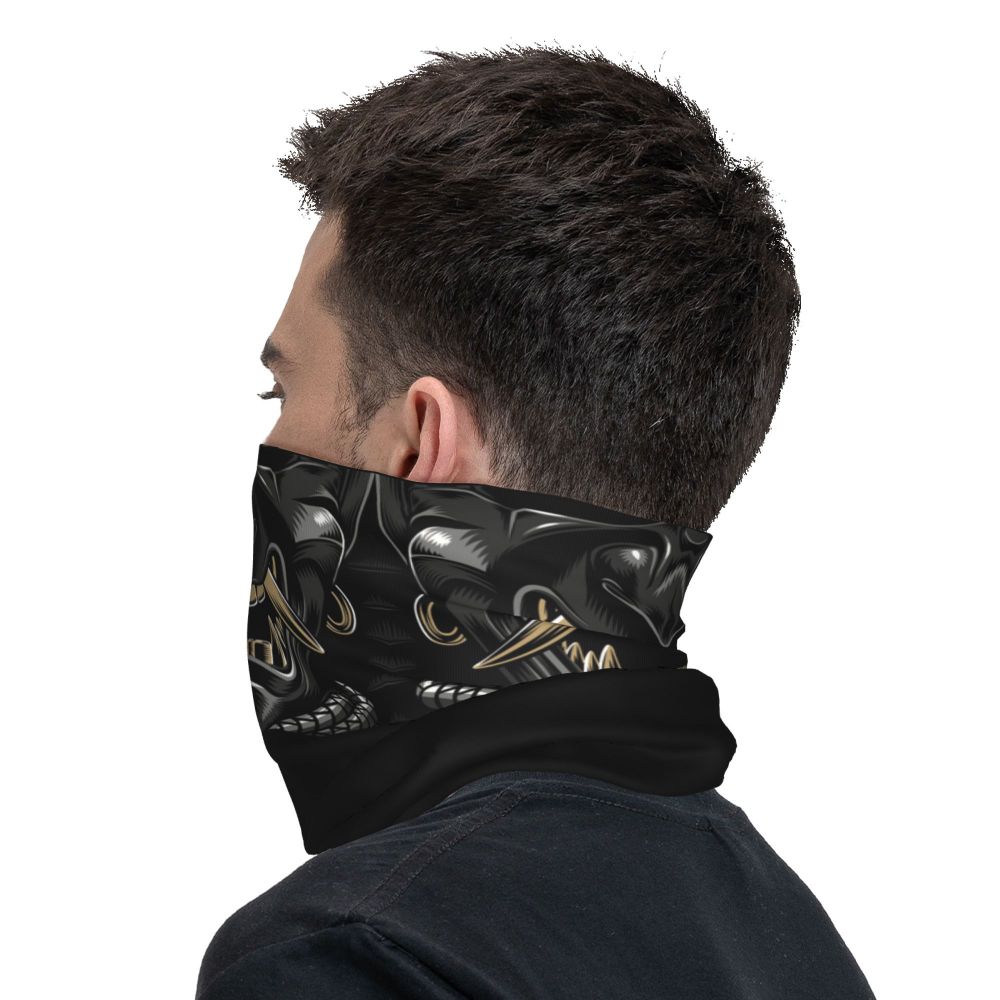 Oni Demon Bandana Neck Gaiter Windproof Face Scarf Cover