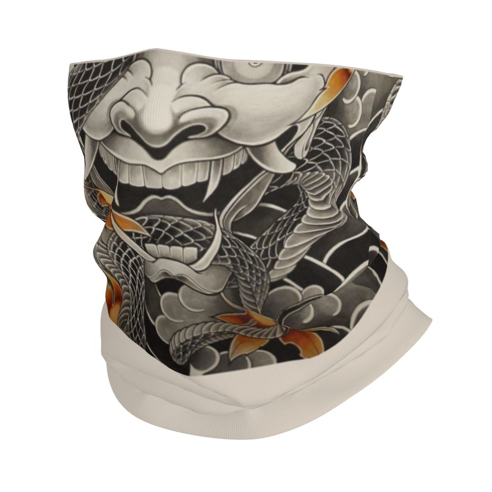 Oni Demon Bandana Neck Gaiter Windproof Face Scarf Cover