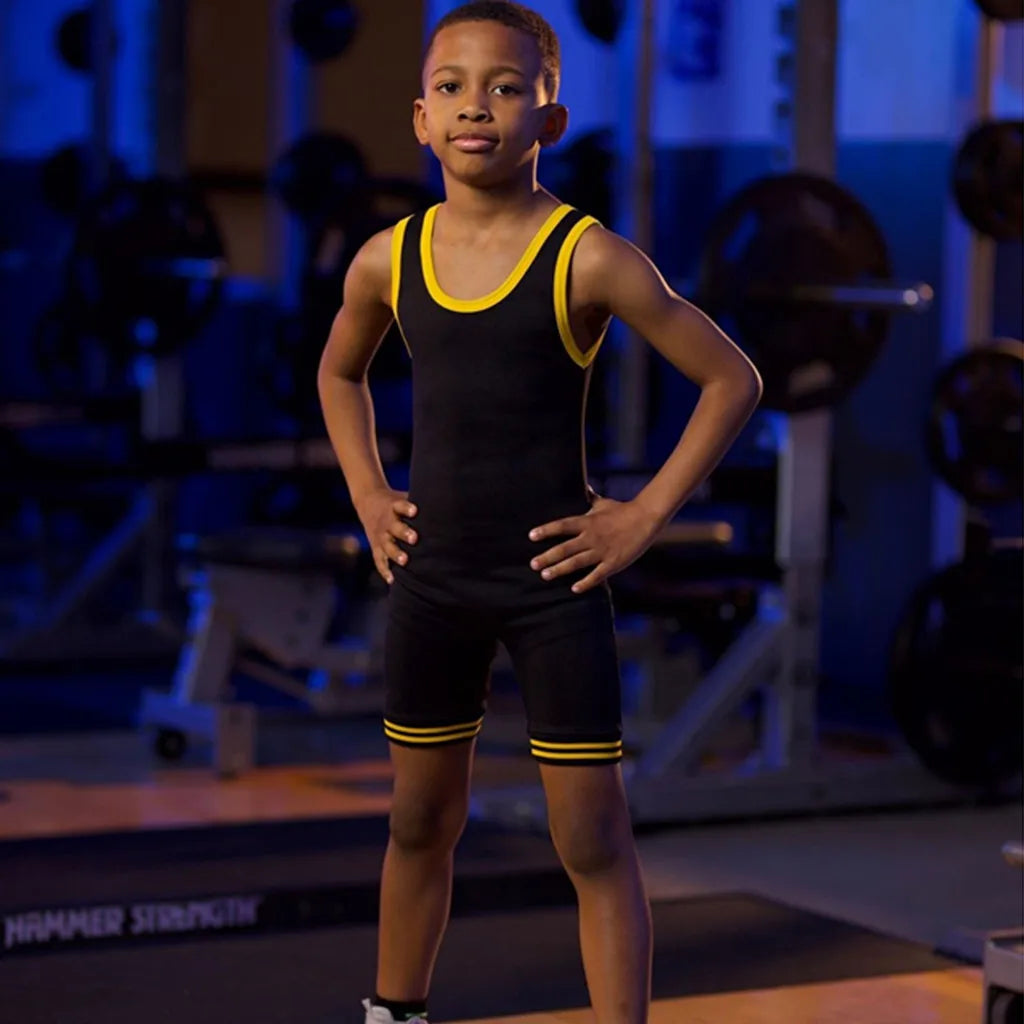 Kids One Piece WRESTLING SINGLET (Multiple Colors