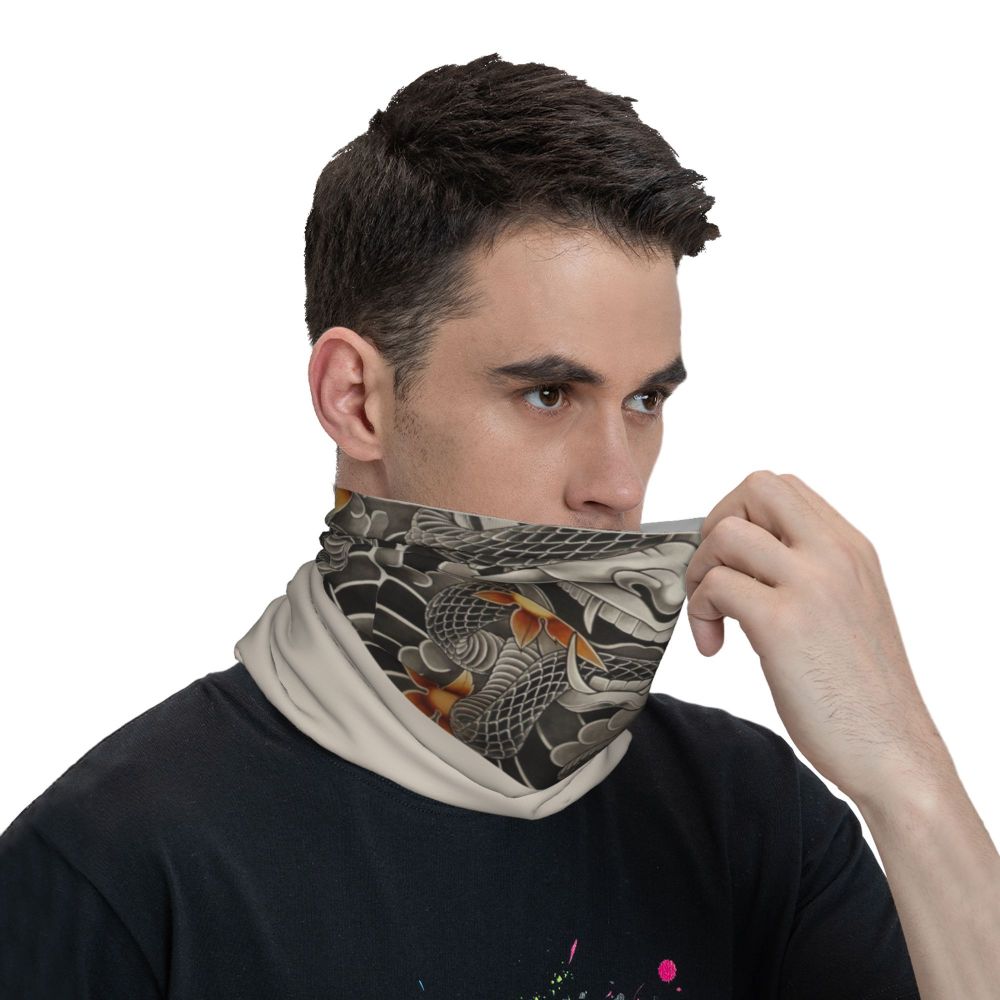 Oni Demon Bandana Neck Gaiter Windproof Face Scarf Cover