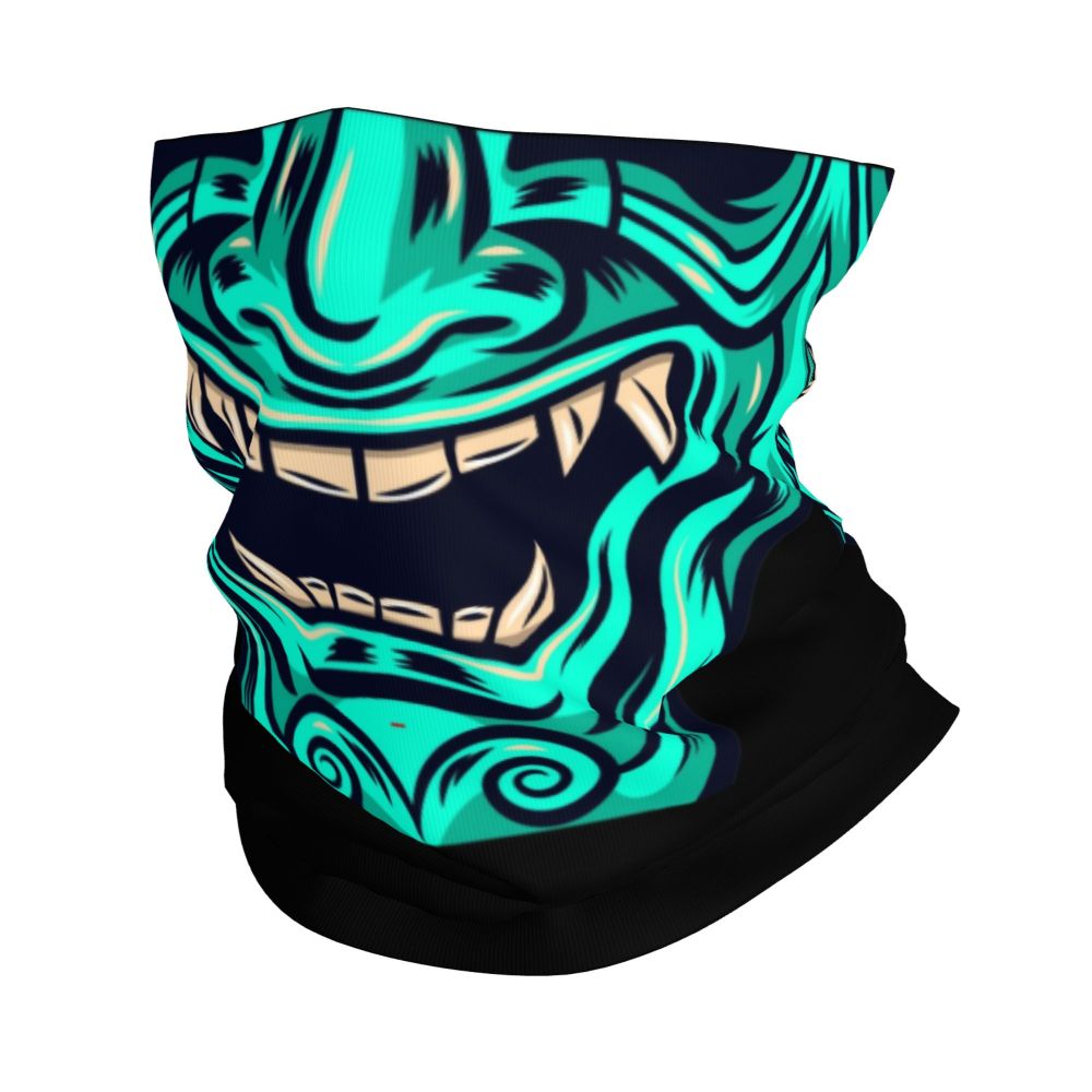 Oni Demon Bandana Neck Gaiter Windproof Face Scarf Cover