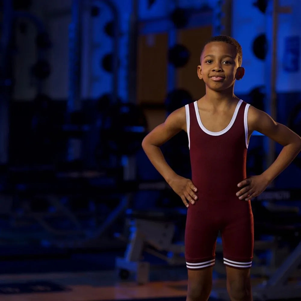 Kids One Piece WRESTLING SINGLET (Multiple Colors