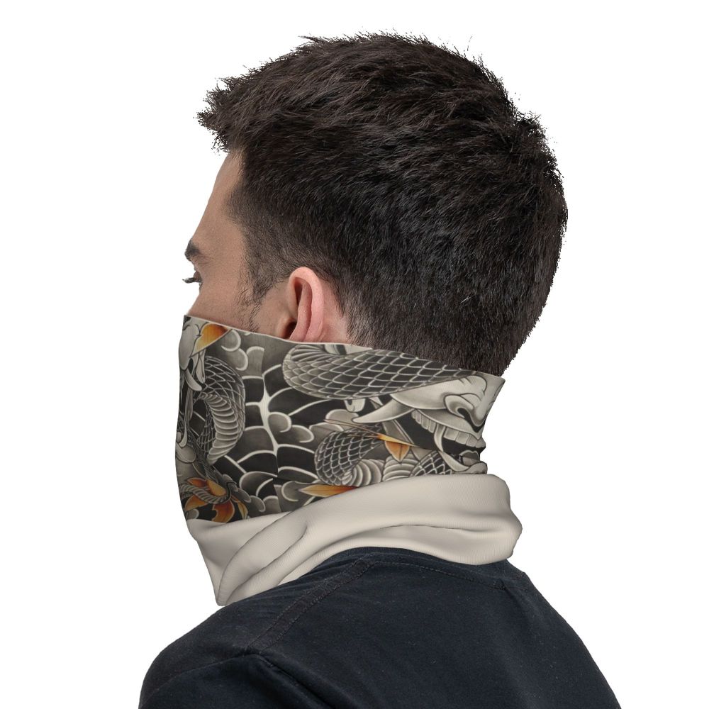Oni Demon Bandana Neck Gaiter Windproof Face Scarf Cover