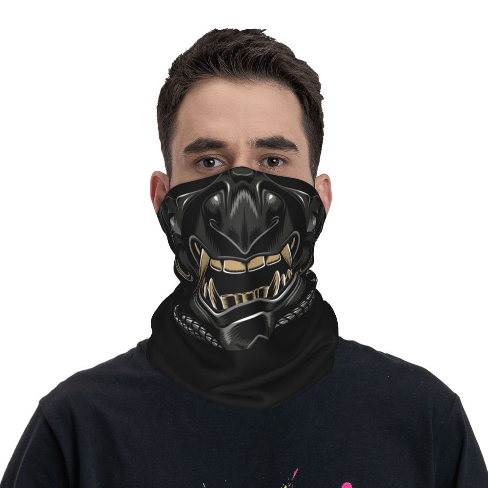 Oni Demon Bandana Neck Gaiter Windproof Face Scarf Cover