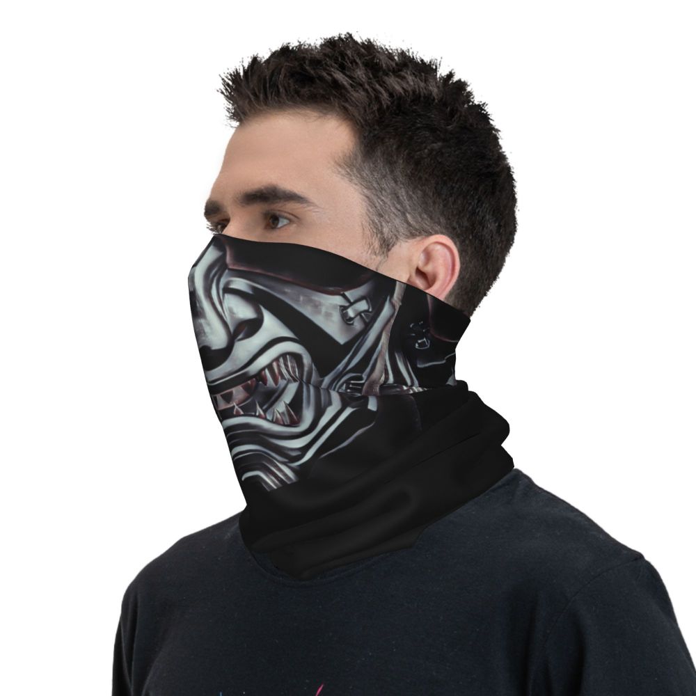 Oni Demon Bandana Neck Gaiter Windproof Face Scarf Cover