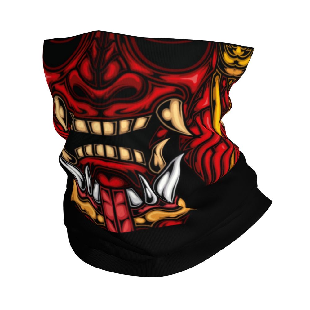 Oni Demon Bandana Neck Gaiter Windproof Face Scarf Cover
