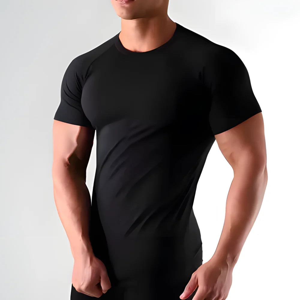 Short Sleeved Mens Rash Guard for Grappling Arts