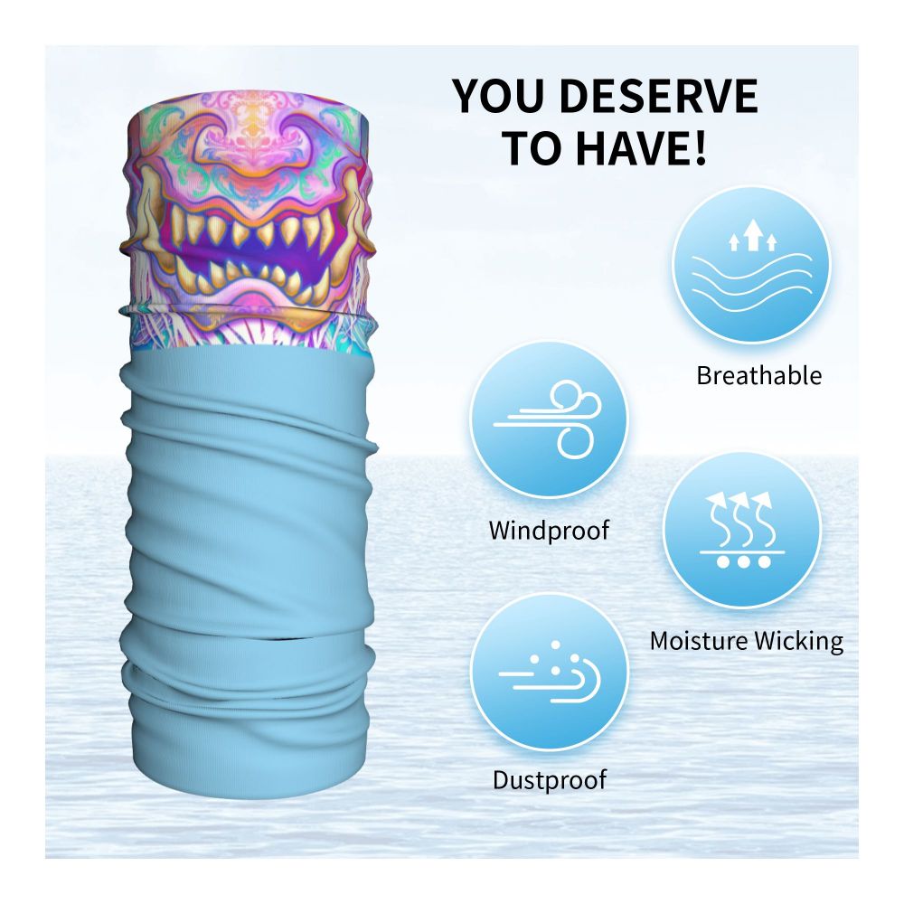 Oni Demon Bandana Neck Gaiter Windproof Face Scarf Cover