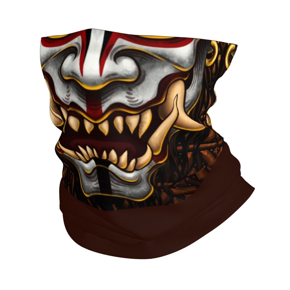 Oni Demon Bandana Neck Gaiter Windproof Face Scarf Cover