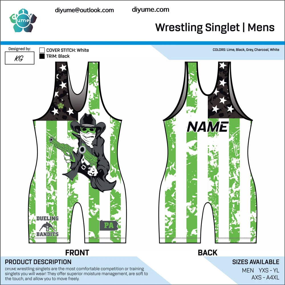 Kids Custom Wrestling Singlets High Quality Durable and Quick Dry