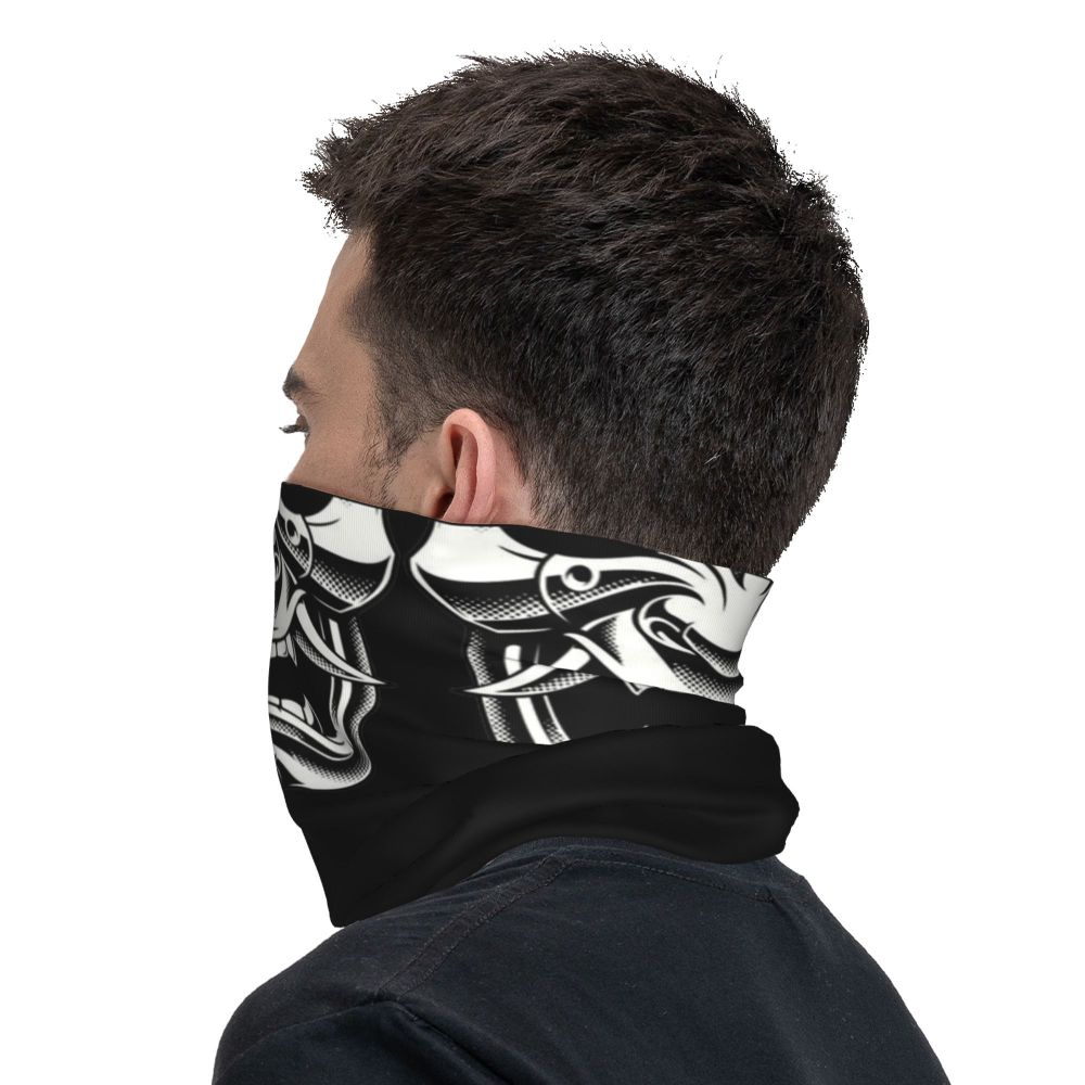 Oni Demon Bandana Neck Gaiter Windproof Face Scarf Cover