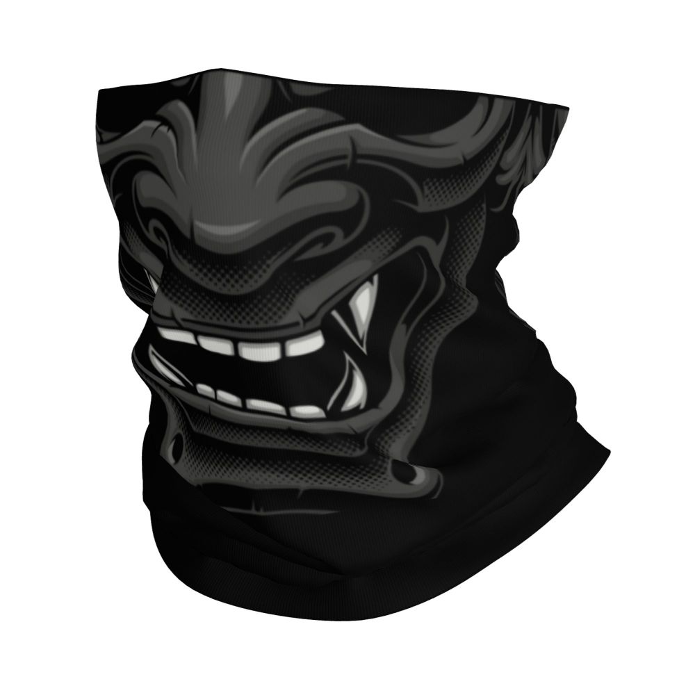 Oni Demon Bandana Neck Gaiter Windproof Face Scarf Cover
