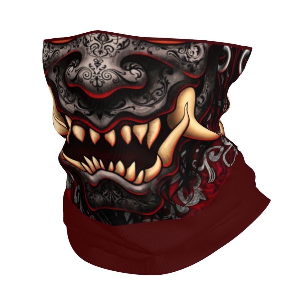 Oni Demon Bandana Neck Gaiter Windproof Face Scarf Cover