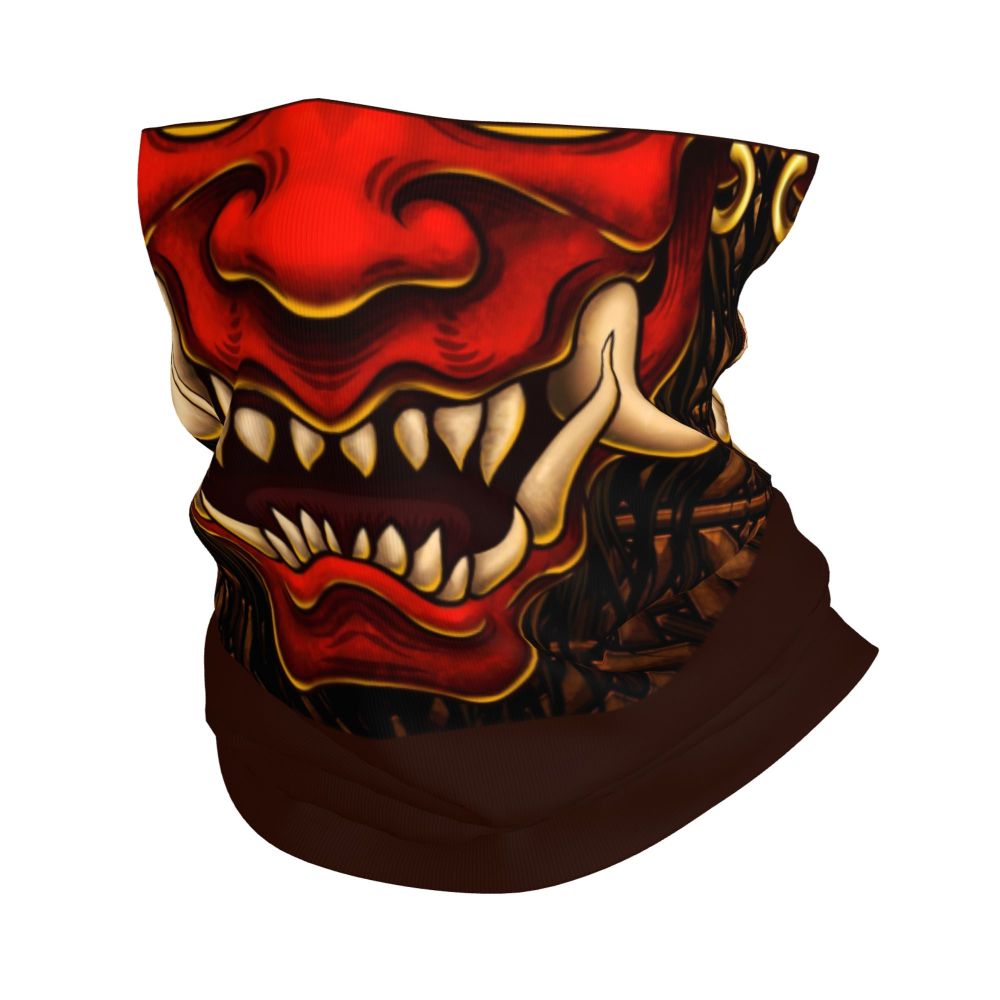 Oni Demon Bandana Neck Gaiter Windproof Face Scarf Cover