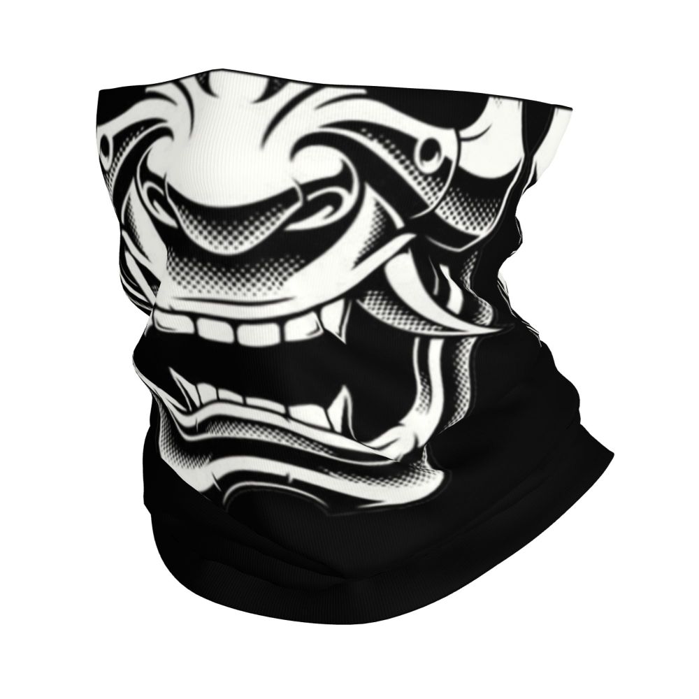 Oni Demon Bandana Neck Gaiter Windproof Face Scarf Cover