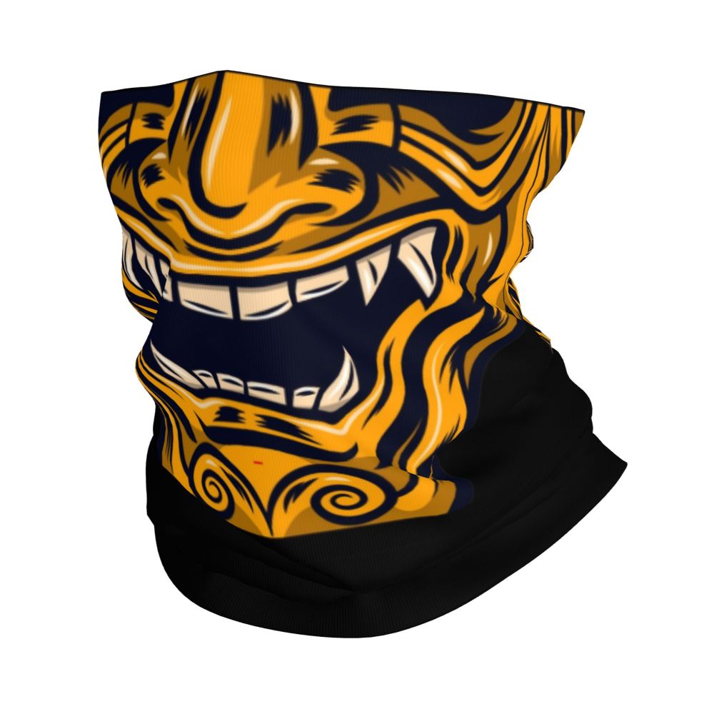 Oni Demon Bandana Neck Gaiter Windproof Face Scarf Cover