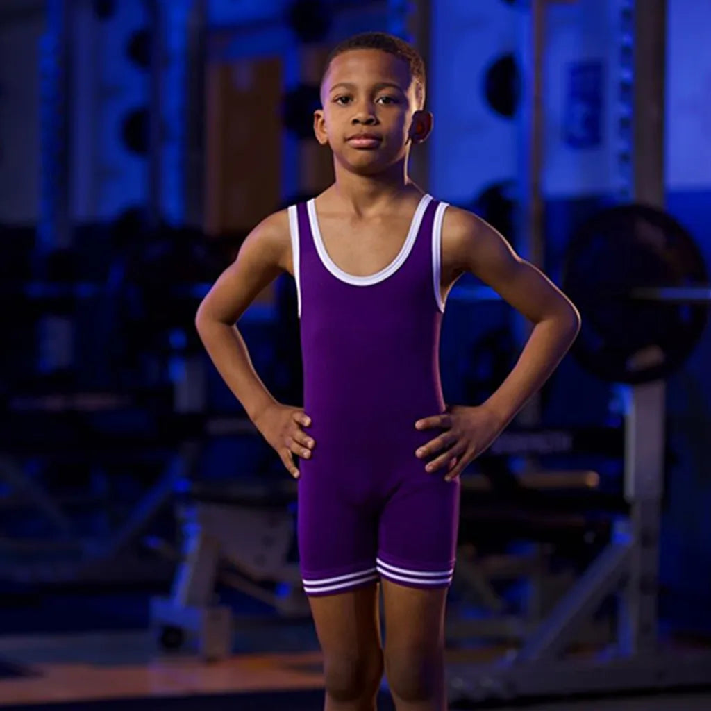 Kids One Piece WRESTLING SINGLET (Multiple Colors