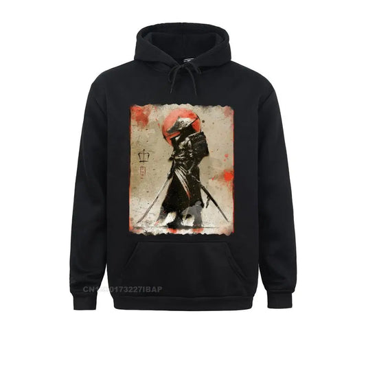 Bushido style Samurai Hoodie Japanese Retro Art Print