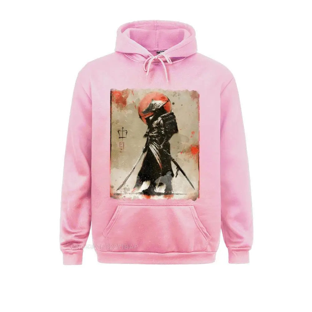 Bushido style Samurai Hoodie Japanese Retro Art Print