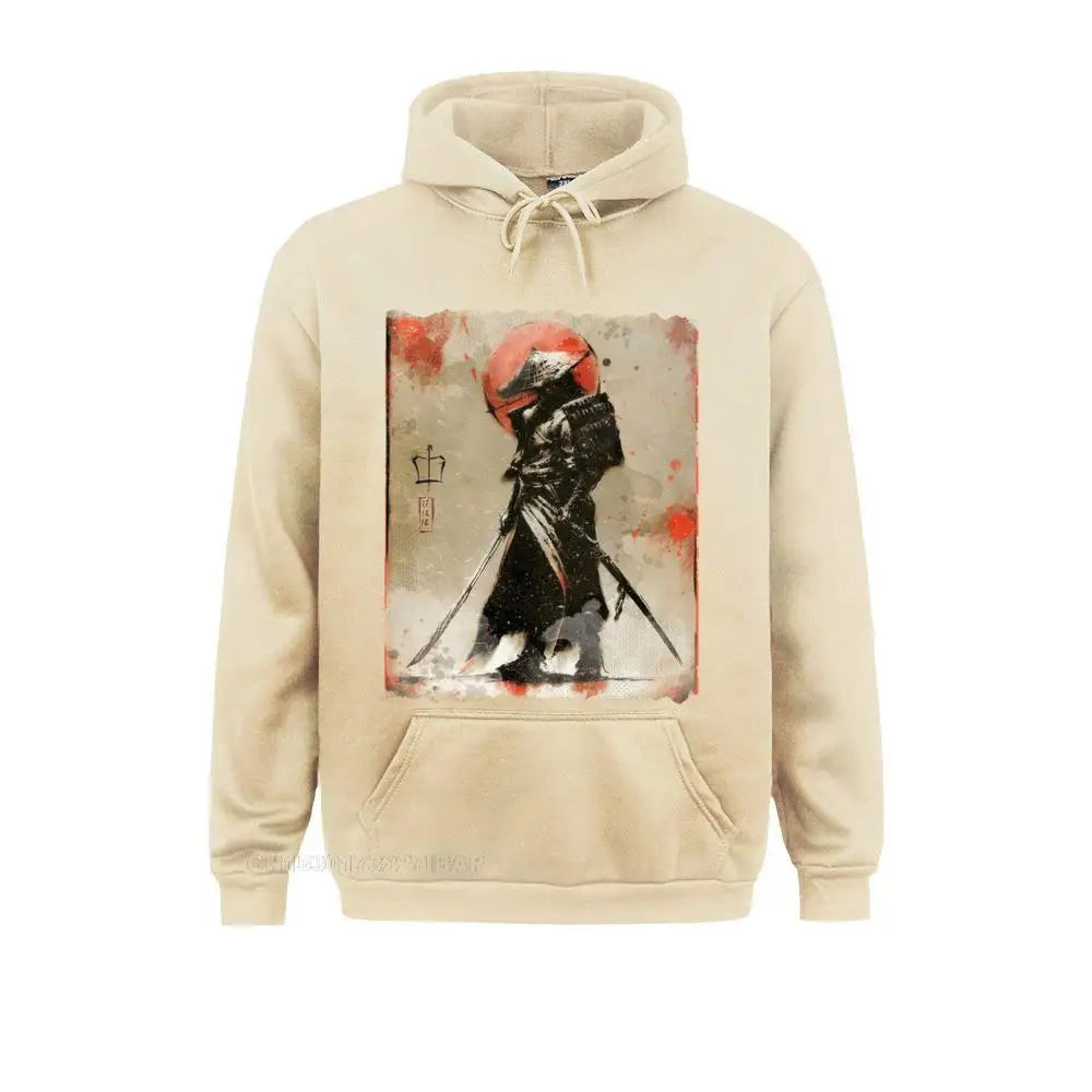 Bushido style Samurai Hoodie Japanese Retro Art Print