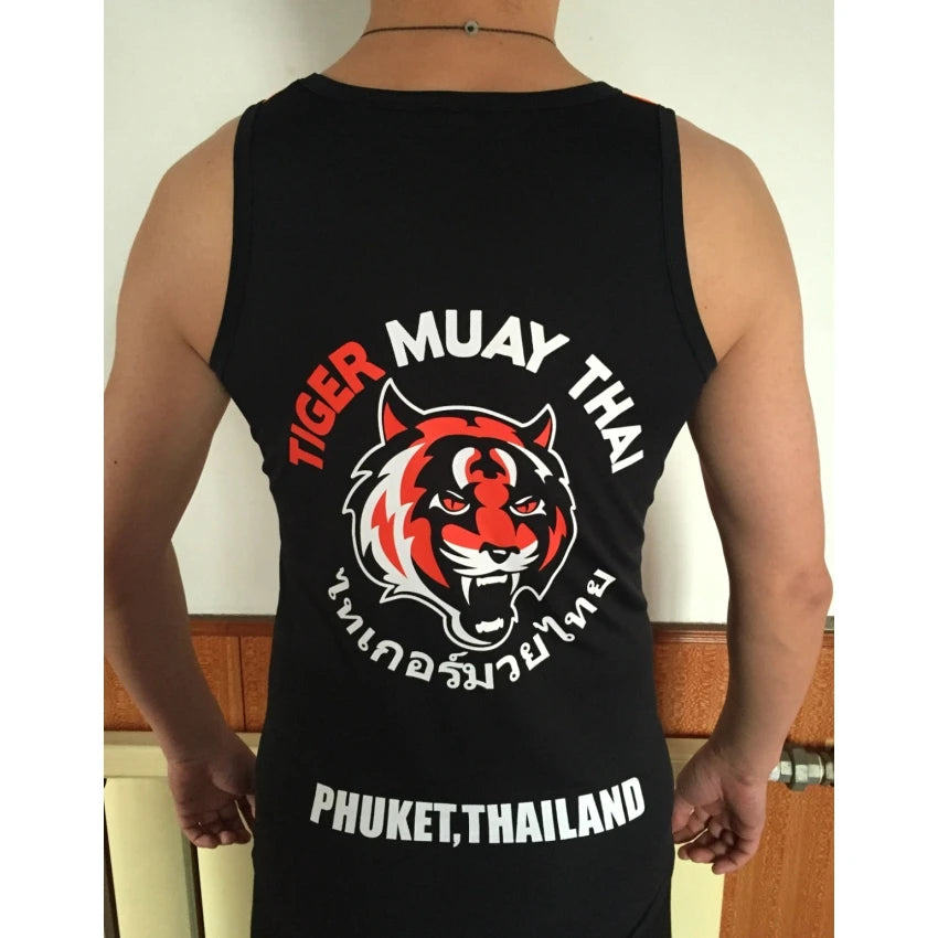 Black Tiger Muay Thai Training Tank Top