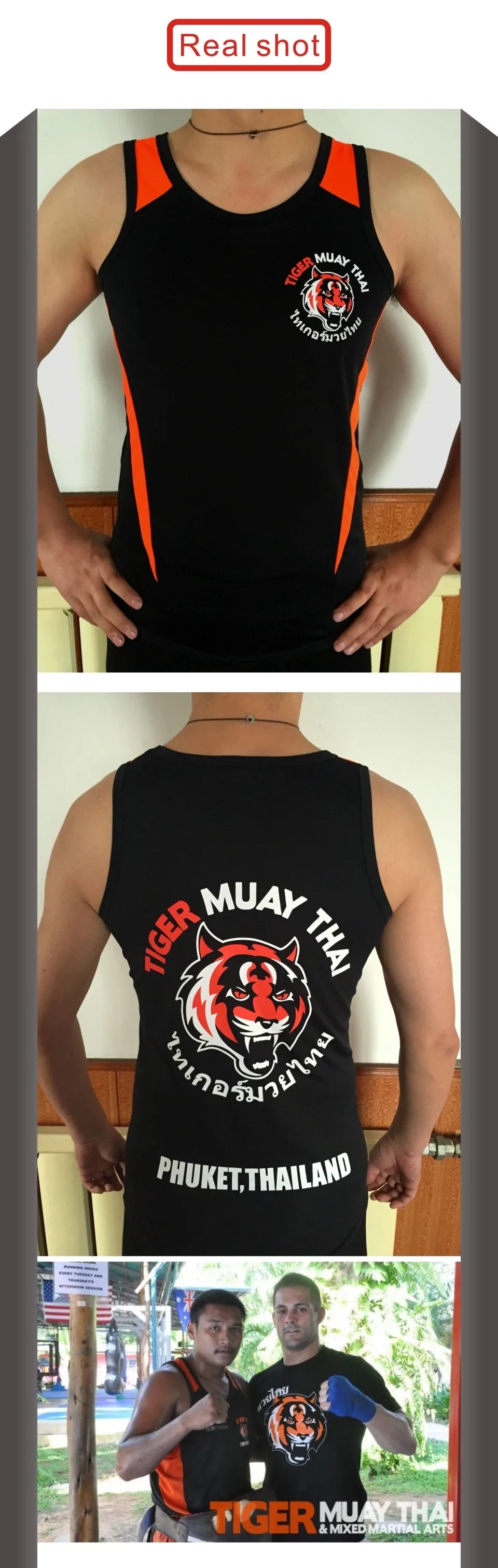 Black Tiger Muay Thai Training Tank Top