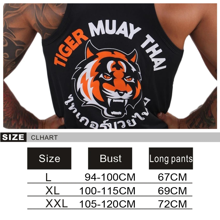 Black Tiger Muay Thai Training Tank Top