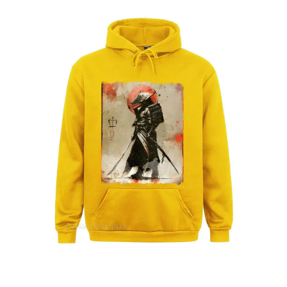 Bushido style Samurai Hoodie Japanese Retro Art Print