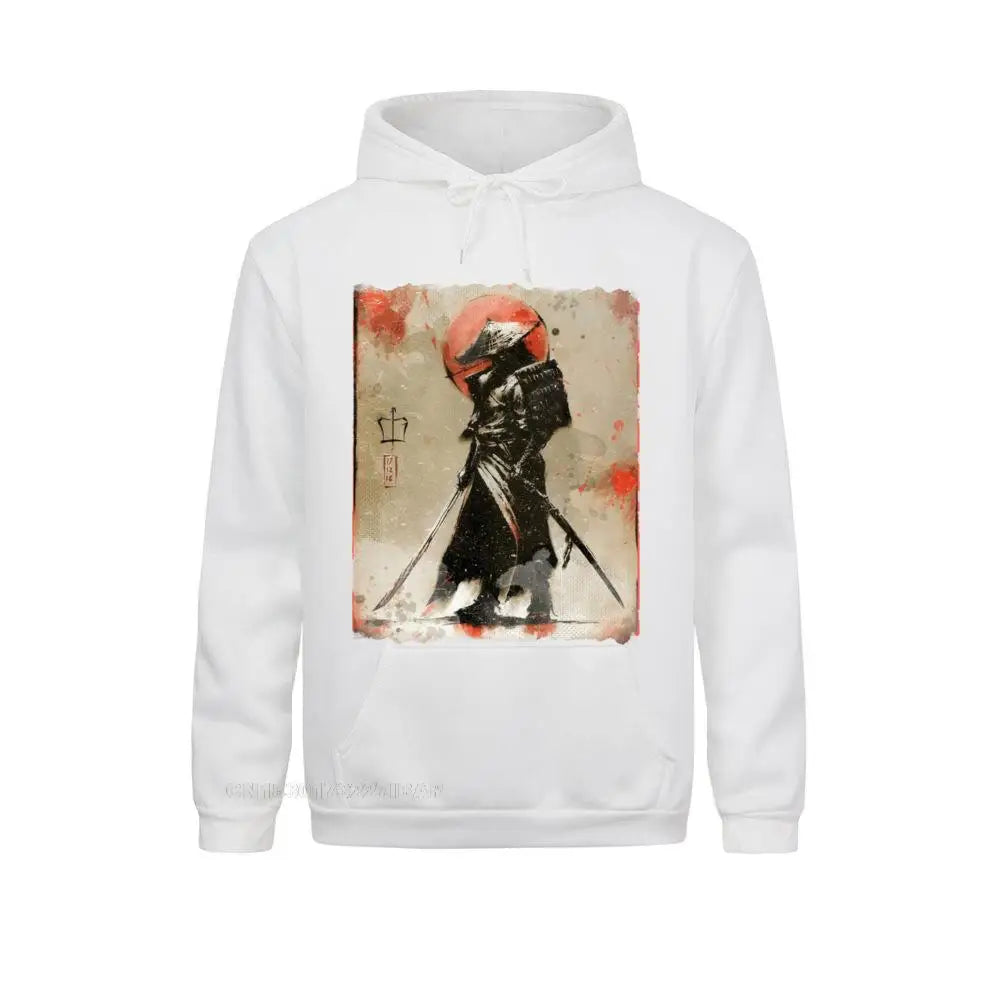 Bushido style Samurai Hoodie Japanese Retro Art Print