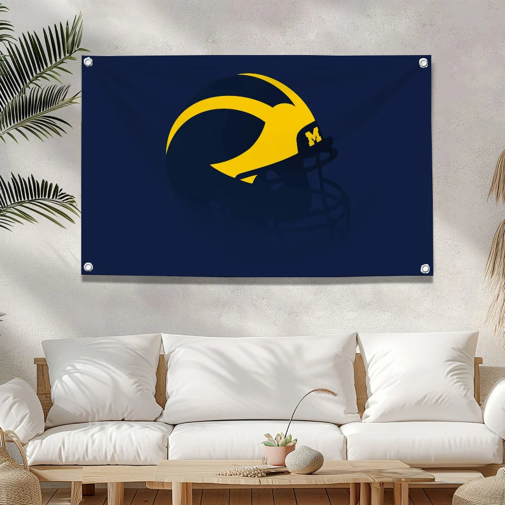 Flag MichiganS WolverineS Double Penetration for You Home Garden Camping Txt Fall Home Decor Autumn Halloween Flags for Bedrooms