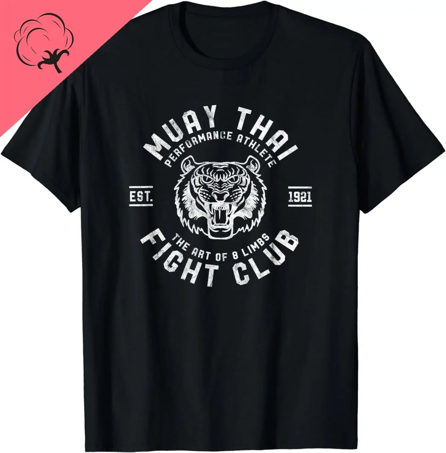 Authentic Tiger Muay Thai Fight Club Kick Boxing Tee shirt