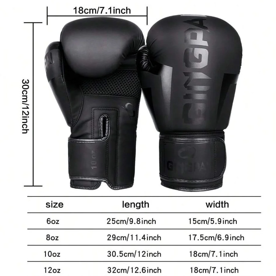 6-8-10-12oz Uni sex GingPai Boxing Gloves