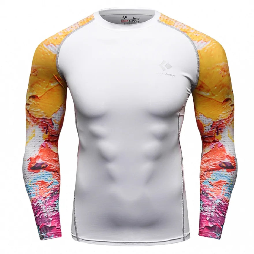 GRAPPLING Quick Drying Kimono Rashguards For Mixed Martial Arts & Brazilian Jiu Jitsu Fighting Fitness Training Tight Long Sleeve Shirt