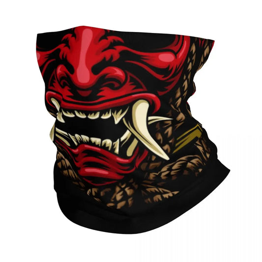 Oni Demon Bandana Neck Gaiter Windproof Face Scarf Cover