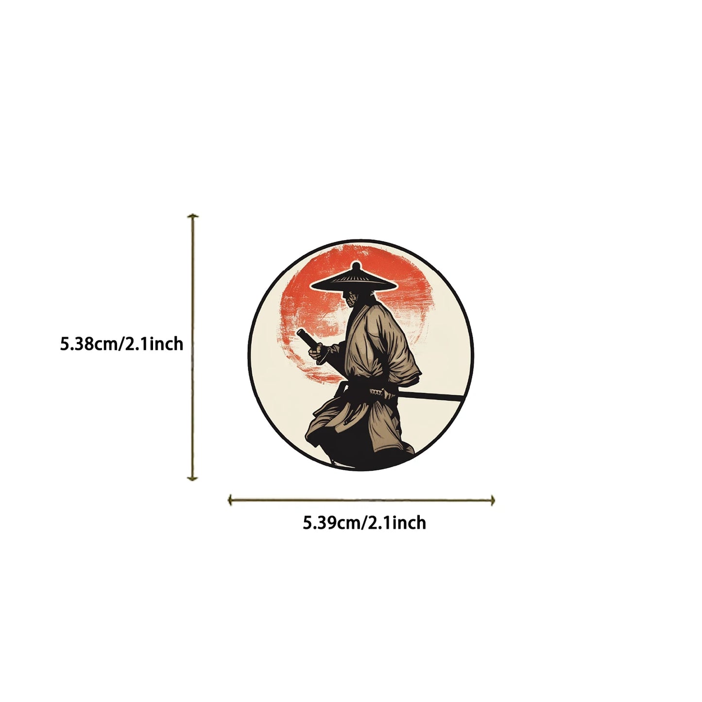 50 piece Japanese Samurai Bushido Stickers Waterproof